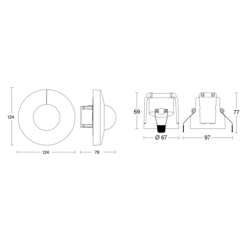 Steinel 079666 - Senzor pokreta IS 3360 KNX IP54 okrugli beli
