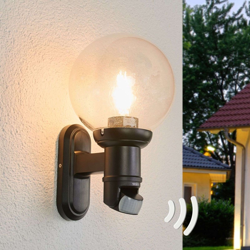 STEINEL 634216 - L 560 S Spoljašnja zidna lampa sa senzorom, crna, IP44