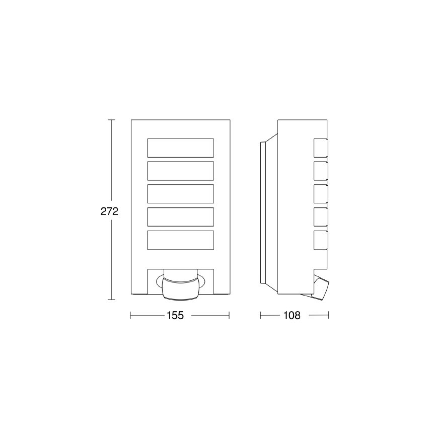 Steinel 657918 - Spoljašnje svetlo sa senzorom L12S 1xE27/60W/230V IP44