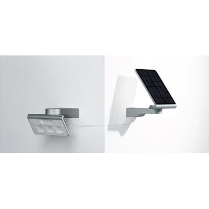 STEINEL 671006 - Solarni senzorski LED-reflektor XSolar L-S 0,5W/LED beo IP44 2500 mAh