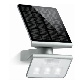 STEINEL 671013 - Solarni LED reflektor XSolar L-S 1,2 W/LED, srebrni, IP44, 2500 mAh