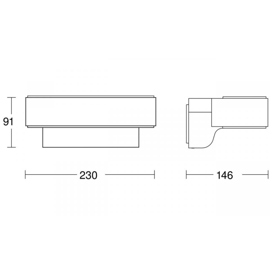 STEINEL 87562 - LED spoljašnje zidno svetlo sa senzorom L 810 SC LED/9,8W/230V IP44 srebrno