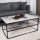 Sto za kafu ASUDE 43x95 cm crni/bela