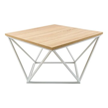 Sto za kafu CURVED 60x60 cm bela/bež