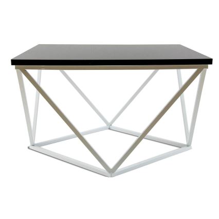 Sto za kafu CURVED 60x60 cm bela/crni
