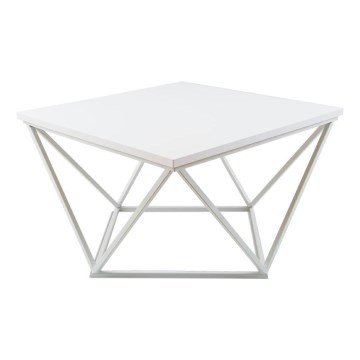 Sto za kafu CURVED 60x60 cm bela