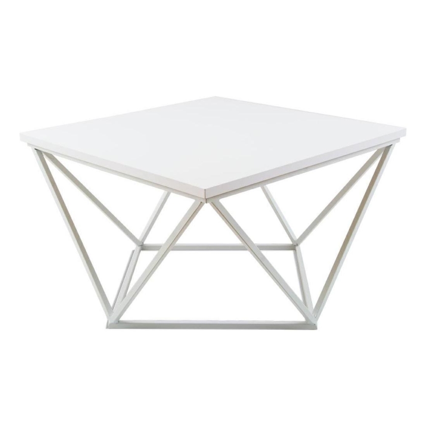 Sto za kafu CURVED 60x60 cm bela
