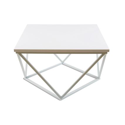Sto za kafu CURVED 60x60 cm bela