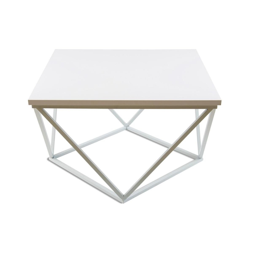 Sto za kafu CURVED 60x60 cm bela