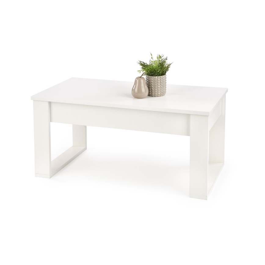 Stočić za kafu sa fiokama NEA 52x110 cm bela