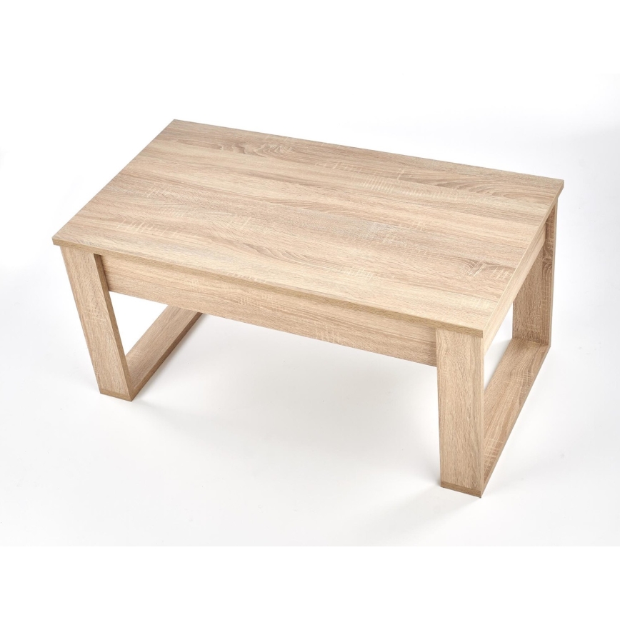 Stočić za kafu sa fiokama NEA 52x110 cm bež/hrast sonoma