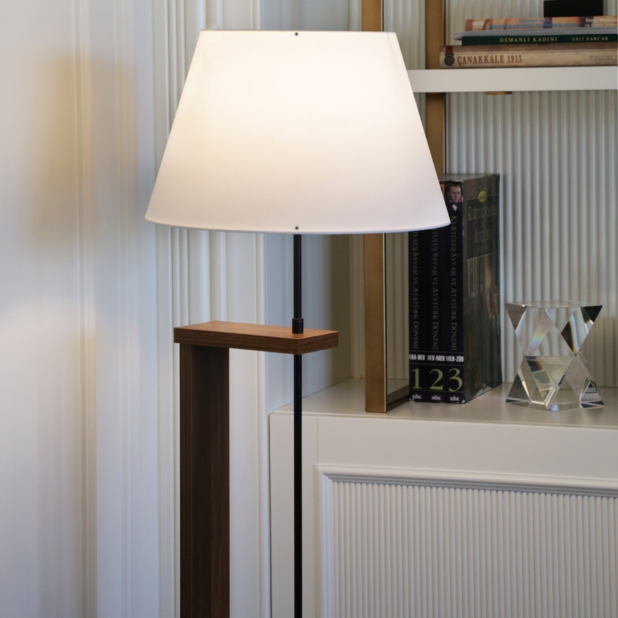 Stojeća lampa AYD 1xE27/40W/230V bež/braon