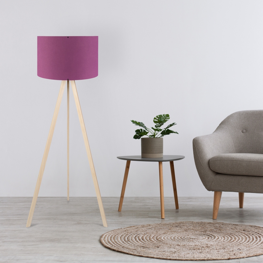 Stojeća lampa AYD 1xE27/40W/230V ljubičasta/bež
