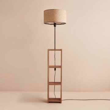 Stojeća lampa AYD 1xE27/40W/230V smeđa/bež