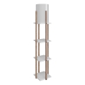 Stojeća lampa sa policama NORA 1xE27/40W/230V braon/bela