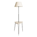 Stojeća lampa sa stolićem 1xE27/40W/230V crna/krem