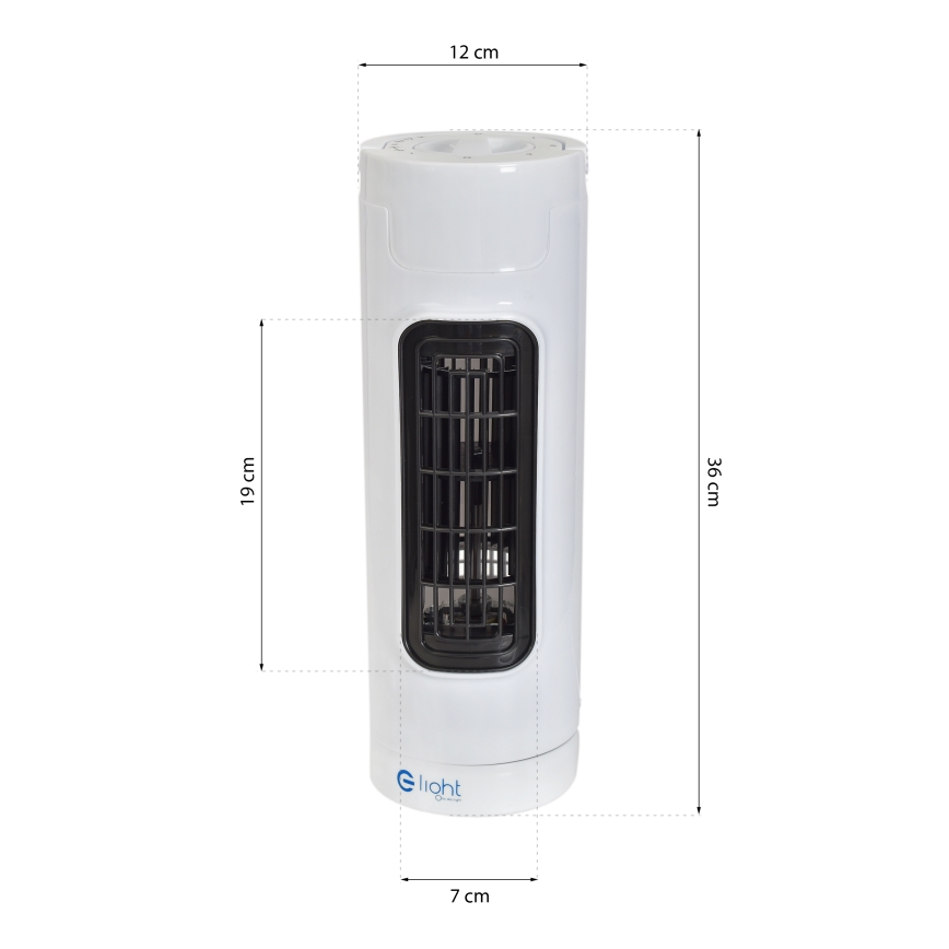Stojeći ventilator TOWER 30W/230V beo