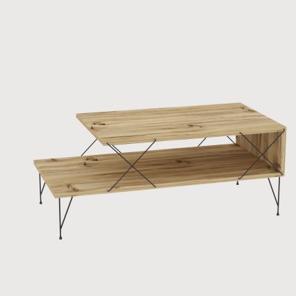 Stolić za kafu LOIRE 40x100 cm bež/crna