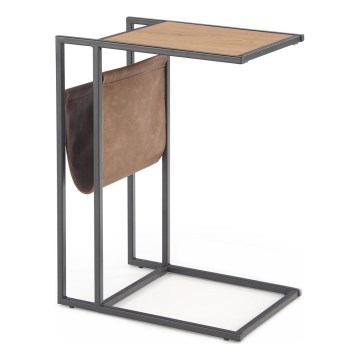 Stolić za odlaganje COMPACT 65x47 cm crna/smeđa