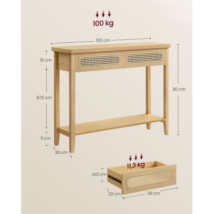 Stolić za odlaganje FALKO braon