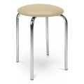 Stolica CHICO 47x41 cm bež/sjajni hrom