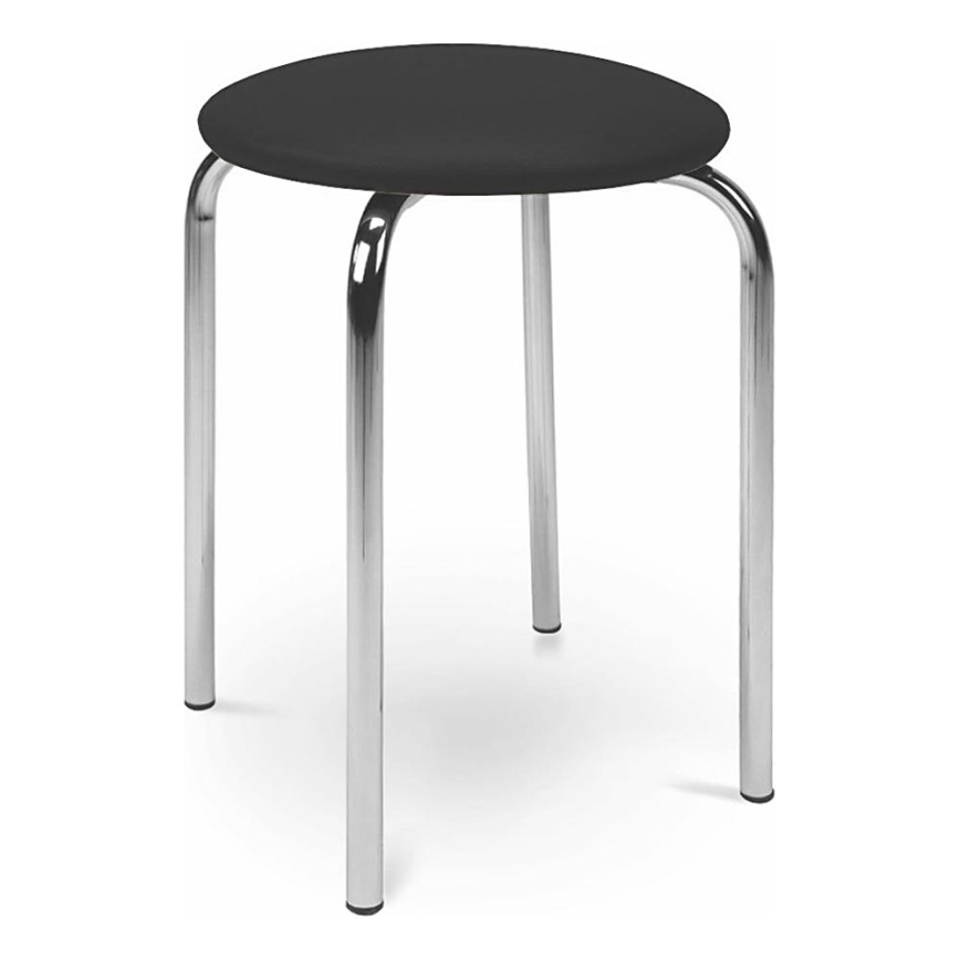 Stolica CHICO 47x41 cm crna/sjajni hrom