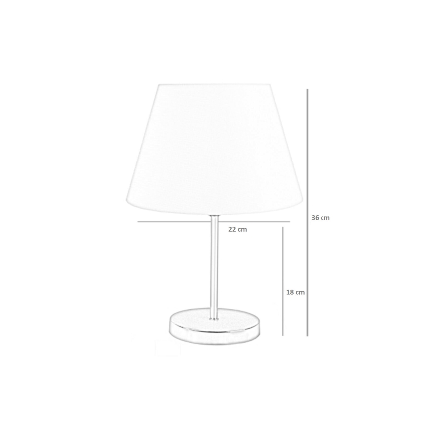 Stolna lampa 1xE27/60W/230V plava/krom