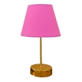 Stona lampa 1xE27/60W/230V ružičasta/bakarna