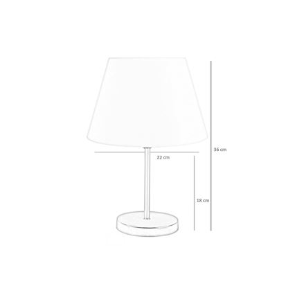 Stona lampa 1xE27/60W/230V ružičasta/bakrena