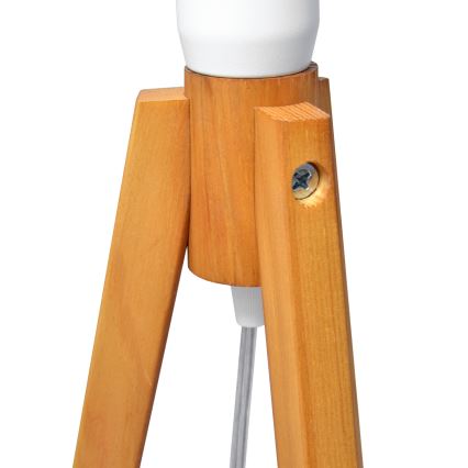 Stona lampa ALBA 1xE27/15W/230V bela/hrast