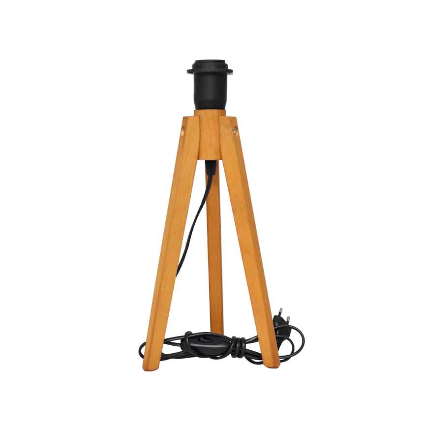 Stona lampa ALBA 1xE27/15W/230V crna/zlatna/hrast