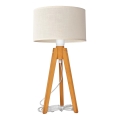Stona lampa ALBA 1xE27/15W/230V krem/hrast
