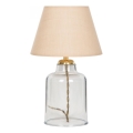 Stona lampa AYD 1xE27/40W/230V bež/prozirna