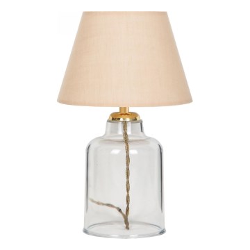 Stona lampa AYD 1xE27/40W/230V bež/prozirna