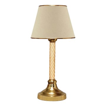 Stona lampa AYD 1xE27/40W/230V bež/zlatna