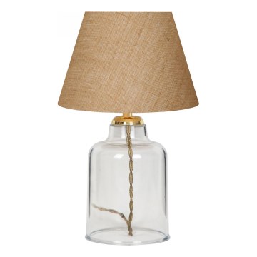 Stona lampa AYD 1xE27/40W/230V braon/prozirna