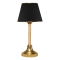 Stona lampa AYD 1xE27/40W/230V crna/zlatna