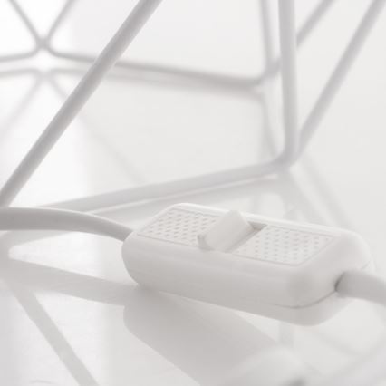 Stona lampa BASKET 1xE27/60W/230V bela