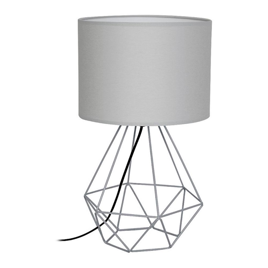 Stona lampa BASKET 1xE27/60W/230V siva