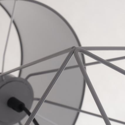 Stona lampa BASKET 1xE27/60W/230V siva