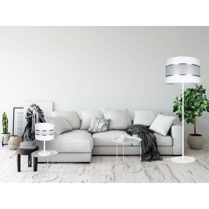 Stona lampa CORAL 1xE27/60W/230V bela