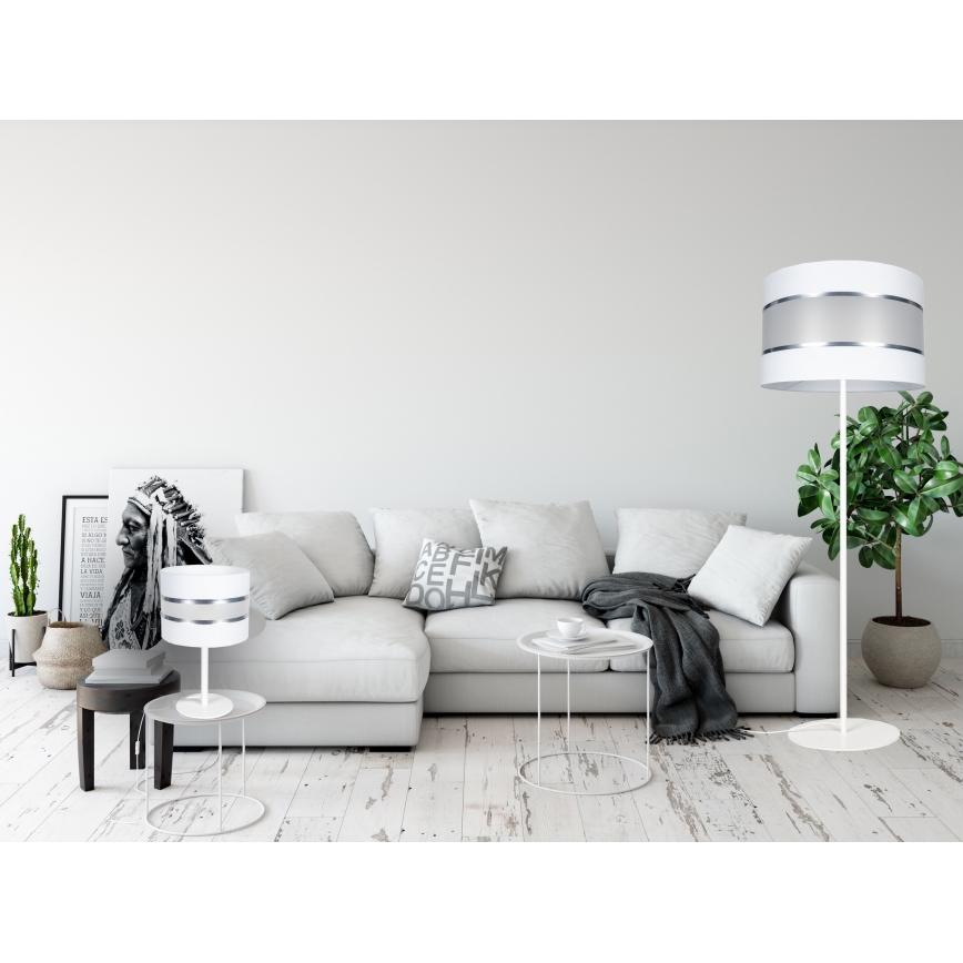 Stona lampa CORAL 1xE27/60W/230V bela