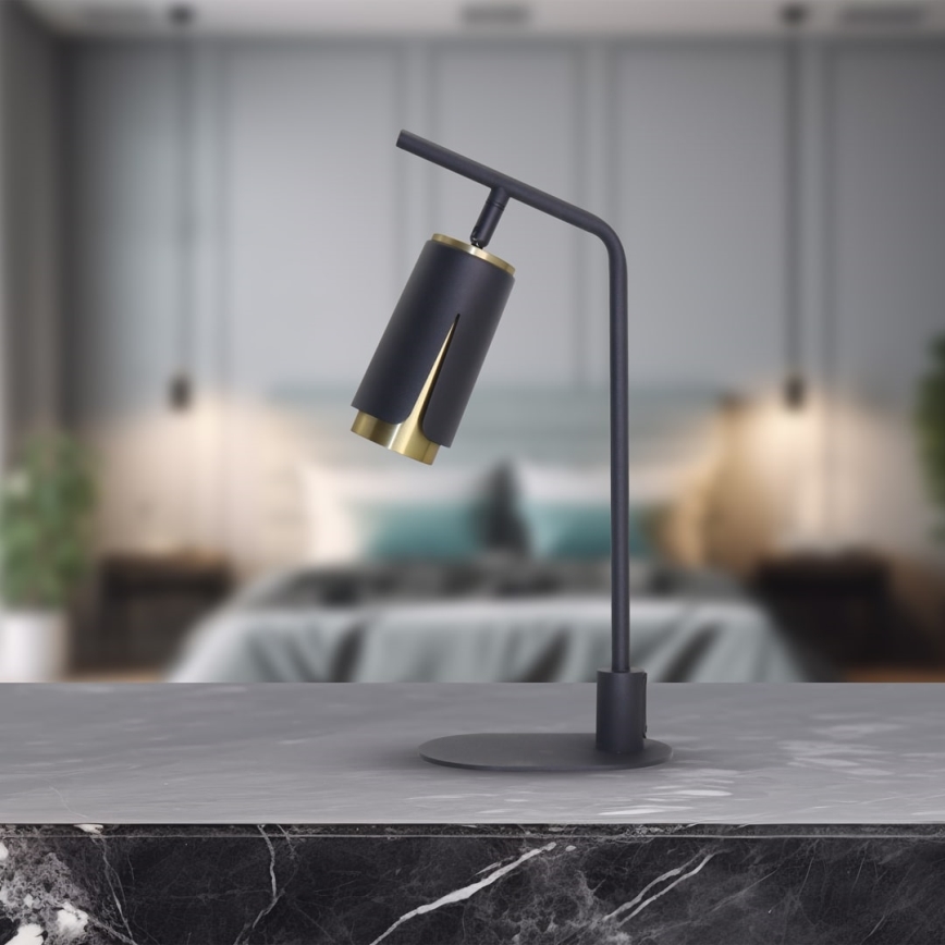 Stona lampa FLOWER 1xGU10/8W/230V crna
