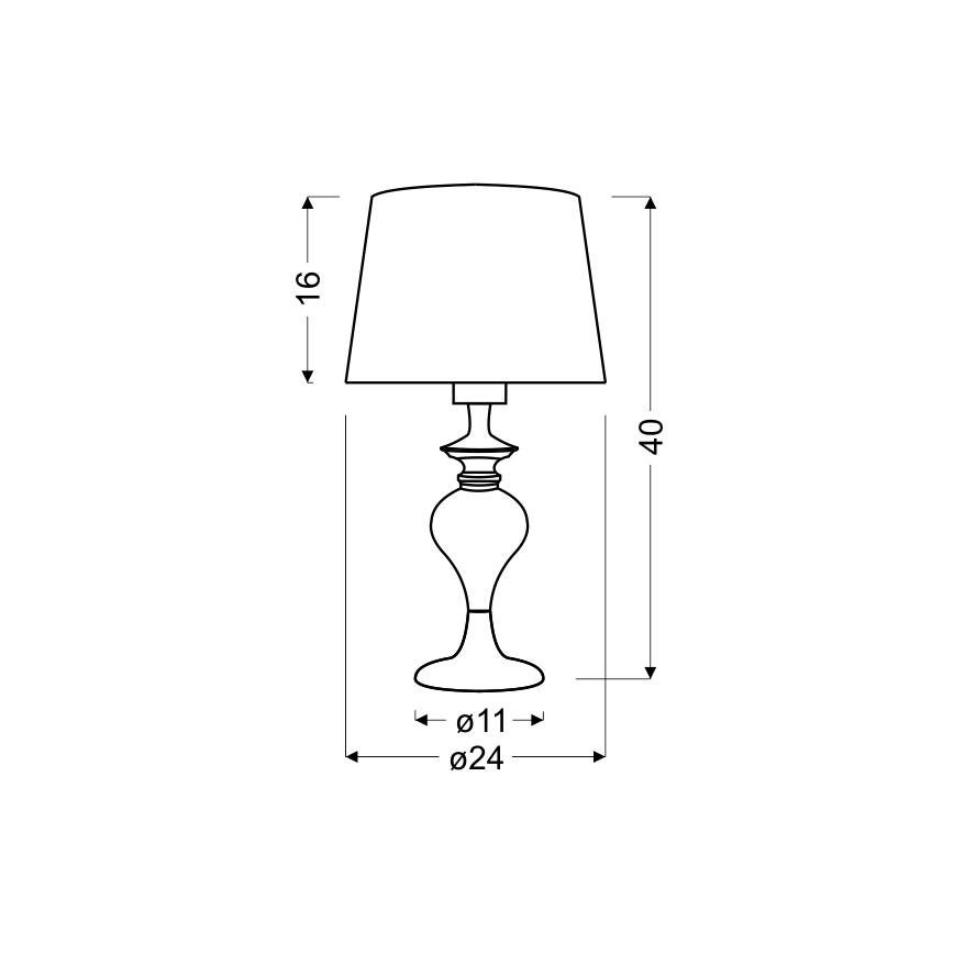 Stona lampa GILLENIA 1xE27/60W/230V