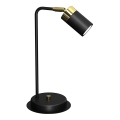 Stona lampa JOKER 1xGU10/25W/230V crna/zlatna