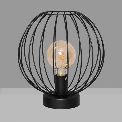 Stona lampa MERCURE 1xE27/15W/230V crna