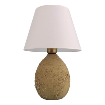 Stona lampa RAMZES 1xE27/40W/230V bela/braon