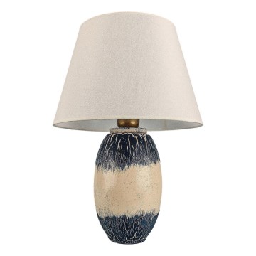 Stona lampa RAMZES 1xE27/40W/230V bež/plava