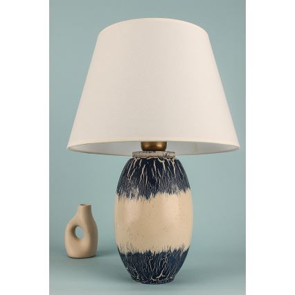 Stona lampa RAMZES 1xE27/40W/230V bež/plava