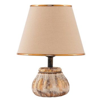 Stona lampa RAMZES 1xE27/40W/230V krem/zlatna